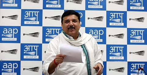 AAP Rajya Sabha MP Sanjay Singh (Photo | Shekhar Yadav, EPS)