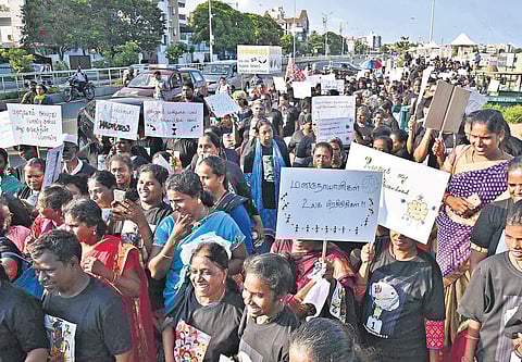 The Mad Pride was held on Thursday at Elliots Beach. (Photo | EPS/P Jawahar)