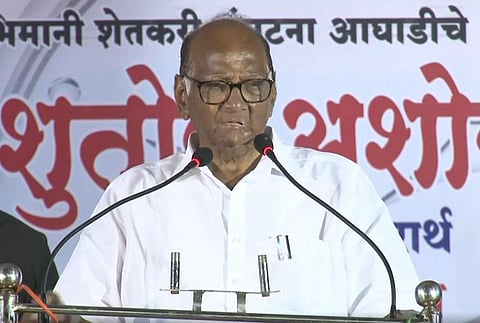 NCP chief Sharad Pawar (Photo| Twitter/ @PawarSpeaks)