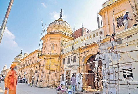 Preparations for Diwali underway at Ram ki Paidi in Ayodhya on Monday | PTI