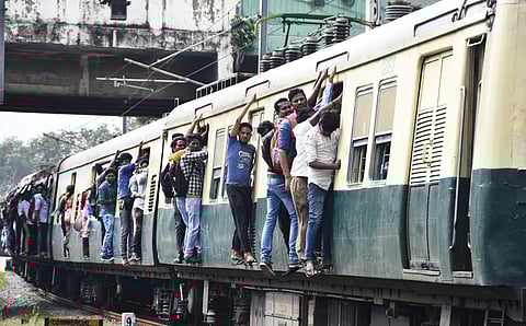 The stations, including Chennai Beach, Egmore, Guindy, St.Thomas Mount, and Tambaram, witnessed jam-packed crowds since the morning.