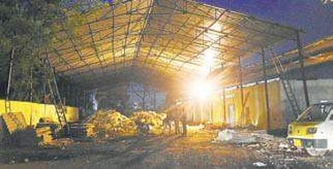 plastic recycling plant at the Ajit Singh Nagar dumping yard (File Photo |EPS)