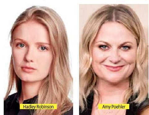 (Left) Hadley Robinson (right) Amy Poehler