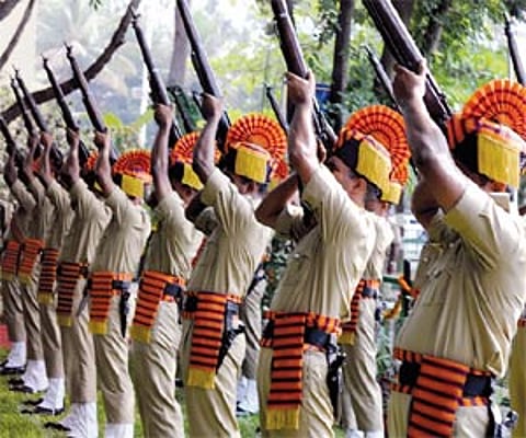 Home Guards personnel (File Photo| EPS, Nagaraja Gadeka)l