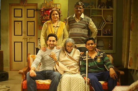A still from 'Badhaai Ho'.