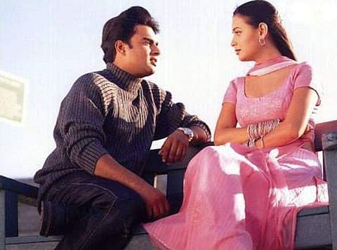 Dia Mirza and Madhavan in 'Rehnaa Hai Terre Dil Mein'.