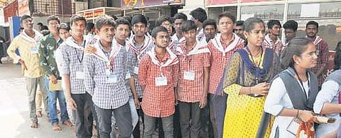 National Service Scheme (NSS) and Indian Red Cross Society volunteers(Photo |EPS)