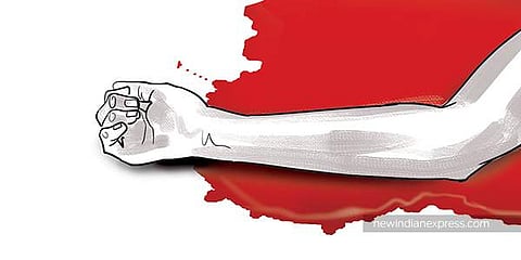 NHRC further alleged that the police did not even care to take the victim to the hospital. (Express Illustration)