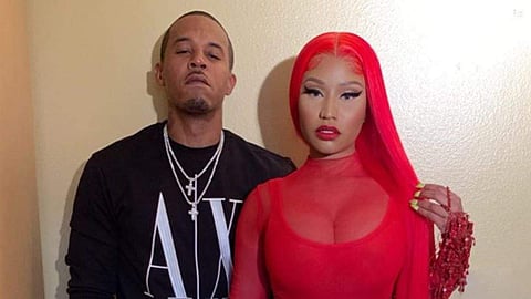 Nicki Minaj with husband Kenneth Petty. (Photo | Instagram)