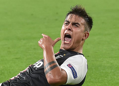 Juventus' Paulo Dybala celebrates after scoring. (Photo | AP)