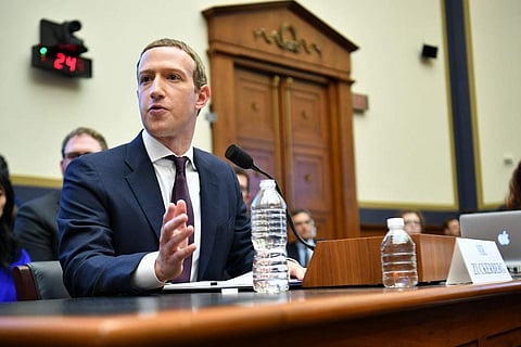 Facebook CEO Mark Zuckerberg testifies before the House Financial Services Committee on 'An Examination of Facebook and Its Impact on the Financial Services and Housing Sectors' in the Rayburn House Office Building in Washington (Photo| AFP)