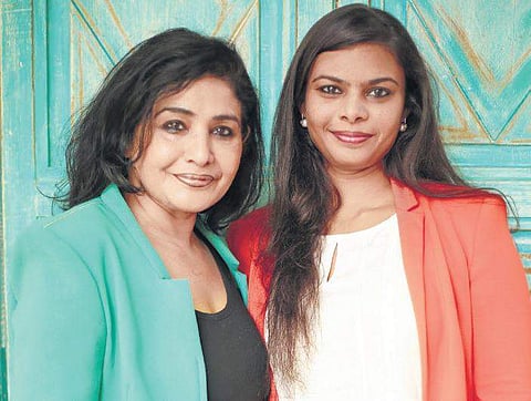 Nivruti with mother Nina Reddy