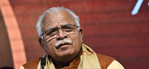 Manohar Lal Khattar was unanimously elected as the leader of the BJP legislative party in Haryana.