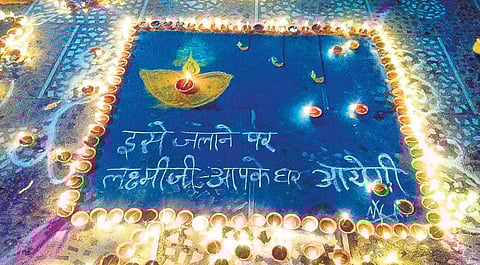 Locally sourced diyas will be lit in Umaria to observe a traditional Diwali.| ( Photo | EPS )