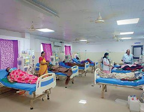 Patients in the dialysis unit of Koraput MCH