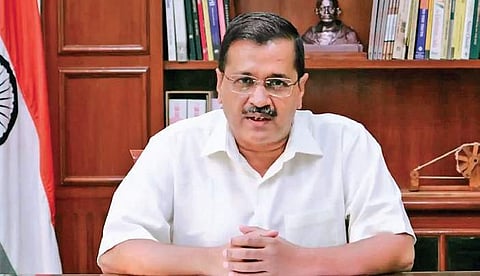 Chief Minister Arvind Kejriwal addressed two sessions of C40 Cities Summit through video conference. | (Photo | TV GRAB)