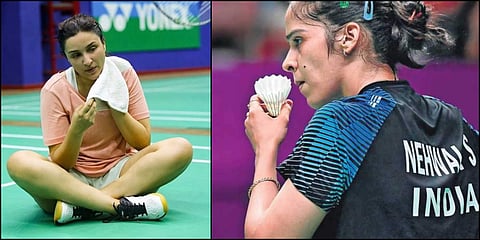 Parineeti Chopra is all set to portray ace badminton player Saina Nehwal on the big screen. (Photos | Instagram/ File)