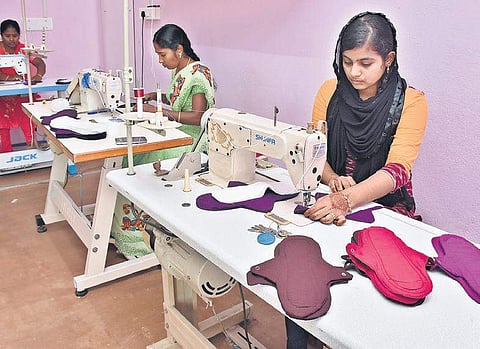 The sanitary napkins are sold at `120 per pad U Rakesh Kumar