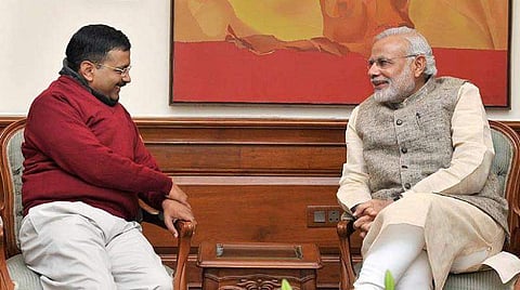 Prime Minister Narendra Modi and Delhi Chief Minister Arvind Kejriwal (File Photo | PTI)