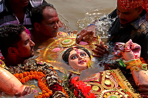 Idol immersion in Ganga and its tributaries to attract fine of Rs 50000