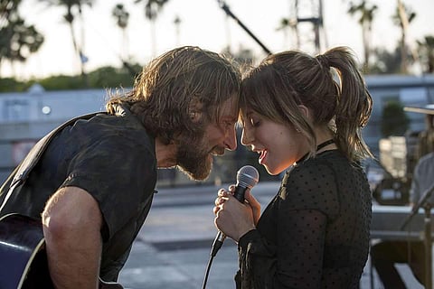 Bradley Cooper and Lady Gaga in 'A Star Is Born'.