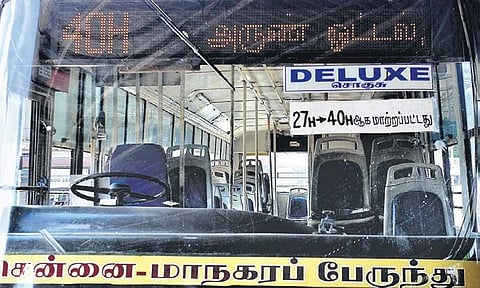 Bus no 27H has been changed to 40H which start its journey from Anna Aquare to Avadi| D Sampathkumar