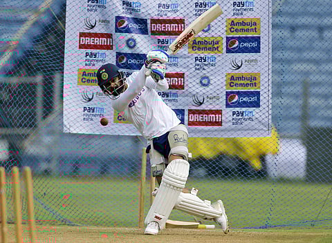 Virat Kohli in the nets. (Photo | AP)