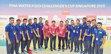 The Indian water polo team