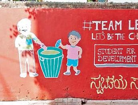 One of the cleaned spots