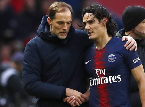 Thomas Tuchel and Edinson Cavani (File Photo | AP)