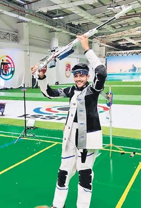 Aishwary Pratap Singh Tomar won 50m 3-positions bronze at the Asian Championship in Doha