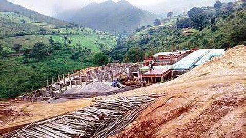 Police station under construction in Kotia