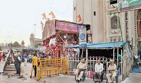 File Photo of Bhagyalakshmi Mandir at Charminar
