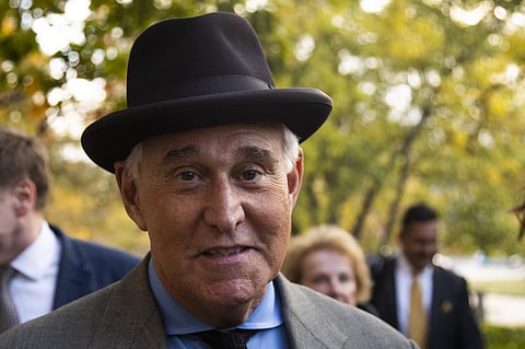 Roger Stone leaves the federal court Washington, Tuesday, Nov. 12, 2019. (Photo | AP)