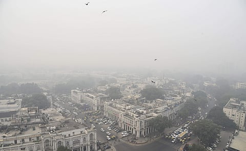 A general view of the city engulfed in heavy smog in New Delhi on Thursday Nov. 14 2019. | (Photo | Parveen Negi/EPS)