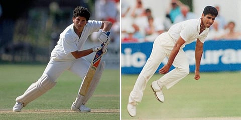 Tendulkar and Younis made their debut in a Test match between India and Pakistan that was played in Karachi in 1989. (Photo | ANI)