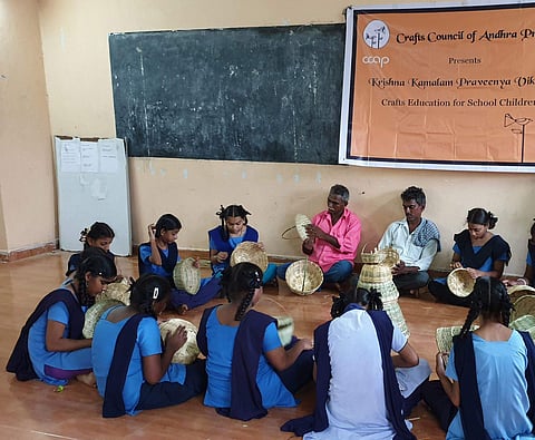 A classroom activity at an AP municipal school. (File | EPS)