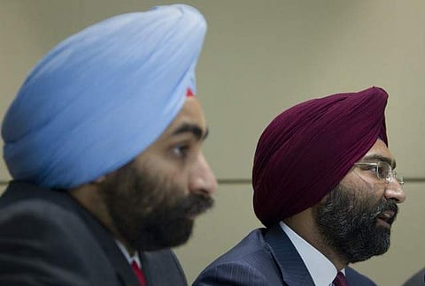 Shivinder Singh (left) with his brother Malvinder Singh (File Photo | REUTERS)