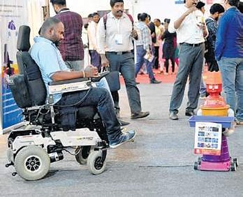 Robots are a hit among visitors at the summit | Meghana Sastry