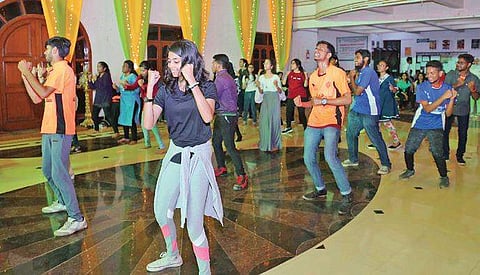 Students taking part in ‘Pulsation-2019’ cultural event in the city