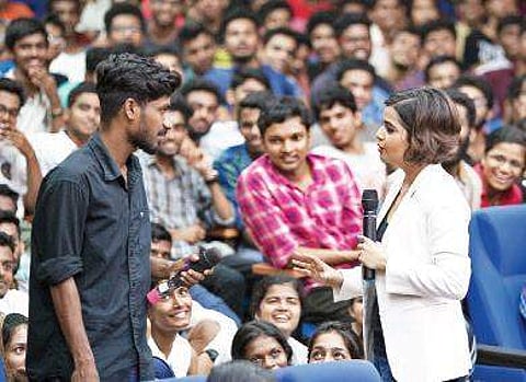 Suhani Shah during her interactive session