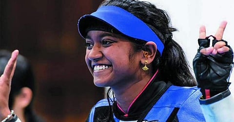 Indian shooter Elavenil Valarivan (Twitter Photo)