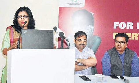 Speakers at UNICEF workshop held in Maulana Azad Urdu University (MANUU)