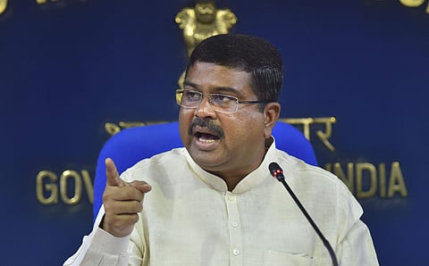 Oil Minister Dharmendra Pradhan. (Photo | PTI)