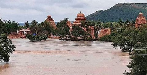 UNESCO World Heritage Site Pattadakal was inundated during floods in August this year | Rachayya S Sthavarimath