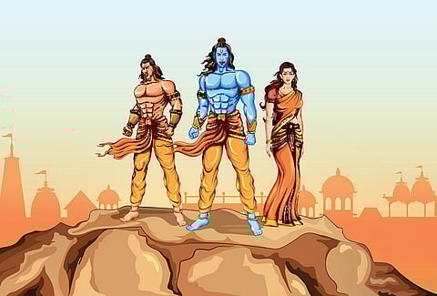 The word Ramayana means Rama’s progress or movement. The Ramayana is Rama-centric.