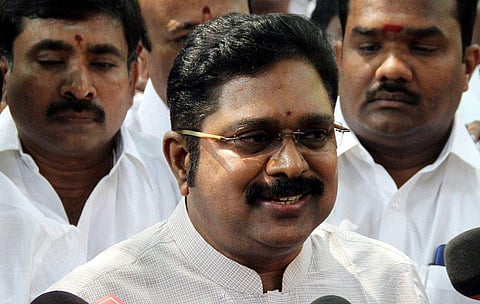 Amma Makkal Munnetra Kazhagam (AMMK) General Secretary T.T.V. Dhinakaran. (Photo | EPS)