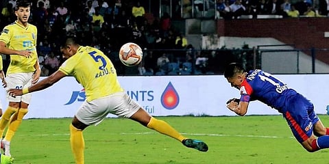 Bengaluru FC striker Sunil Chhetri (Photo | ISL Twitter)