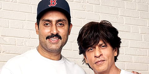 Shah Rukh Khan and Abhishek Bachchan (Photo | Twitter)