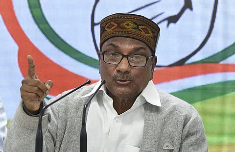 Senior Congress leader and former defence minister AK Antony. (File Photo | PTI)